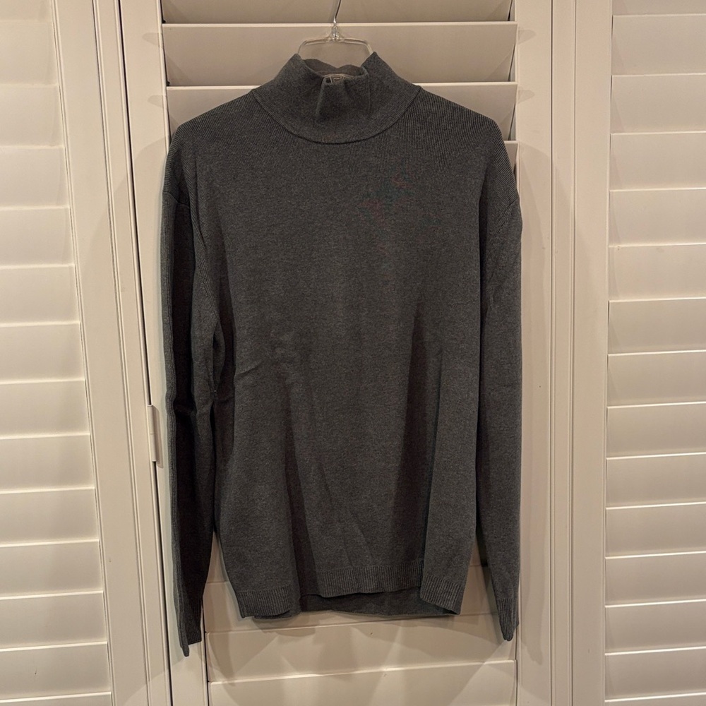 Banana Republic Charcoal MockTurtleneck Sweater- brand new!! - Picture 1 of 4